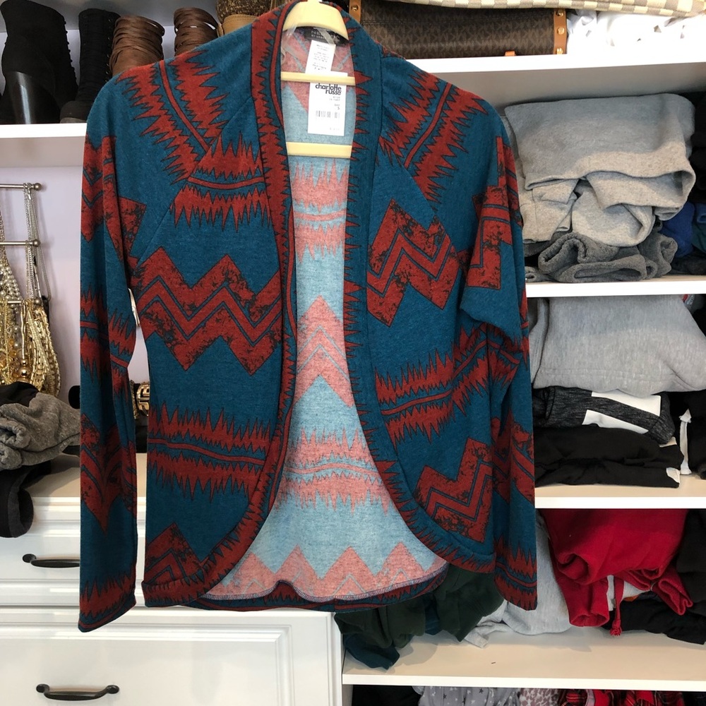 Tribal cardigan with tags.